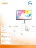 Dell Monitor S2722DC 27 cali LED 2560x1440/HDMI/USBC/3Y