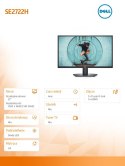 Dell Monitor SE2722H 27 cali LED VA 1920x1080/HDMI/VGA/3Y