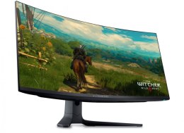 Dell Monitor zakrzywiony 34.18 cala AW3423DWF AMD FreeSync Premium Pro 165Hz OLED QHD (3440x1440)/21:9/DP/HDMI/5xUSB/3Y AES&PPE