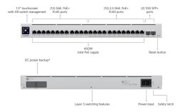 UBIQUITI Przełącznik 12x2.5G 12x1G PoE USW-ENTERPRISE-24-POE