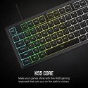 Corsair Klawiatura mechaniczna K55 Core RGB czarna