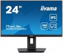 IIYAMA Monitor 23.8 cala ProLite XUB2492QSU-B1 IPS,QHD,USB-C,100Hz,3xUSB(3.2),HDMI,DP 300cd/m2,FreeSync,2x2W,HAS(150mm),PIVOT