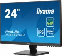 IIYAMA Monitor 24 cale XU2463HSU-B1 IPS,100HZ,ECO,3ms,SLIM,HDMI,DP,2x USB3.2 ,TCO,EPEAT