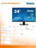 IIYAMA Monitor 24 cale XU2463HSU-B1 IPS,100HZ,ECO,3ms,SLIM,HDMI,DP,2x USB3.2 ,TCO,EPEAT