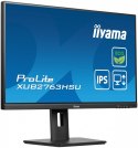 IIYAMA Monitor 27 cali ProLite XUB2763HSU-B1 IPS,100HZ,ECO,3ms,SLIM,HDMI,DP,2x USB3.22x2W,HAS(150mm),TCO,EPEAT