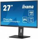 IIYAMA Monitor 27 cali ProLite XUB2793QSU-B6 IPS,QHD,HAS(150mm),100Hz,HDMI,DP,2x2W 2xUSB(3.2),FreeSync