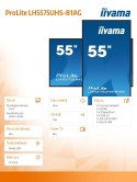 IIYAMA Monitor 54.6 cali ProLite LH5575UHS-B1AG 24/7,IPS,ANDROID.11,4K,500cd/m2,WiFi,3xHDMI,DP,Daisy/Chain,2xUSB,2x10W,RJ45,iiSignage2,