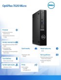 Dell Komputer Optiplex MFF/Core i5-14500T/16GB/256GB SSD/Integrated/WLAN + BT/Kb/Mouse/W11Pro