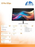 HP Inc. Monitor 27 cali S7 Pro 727pu QHD TB4 8J9E6AA