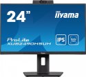 IIYAMA Monitor 24 cale XUB2490HSUH-B1 IPS,FHD,CAM,MIC,HDMI,DP,3xUSB(3.2), 100Hz,250cd,4ms,ADAPTIVE SYNC,FlickerFree,2x2W,WINDOWS HELLO