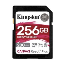 Kingston Karta pamięci SD 256GB React Plus 280/150/MB/s U3 V60