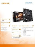 Gigabyte Płyta główna A520M S2H AM4 2DDR4 M.2 HDMI/DVI mATX