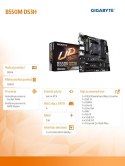 Gigabyte Płyta główna B550M DS3H AM4 4DDR4 HDMI/DVI M.2 USB3.2 mATX