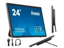 IIYAMA Monitor dotykowy 24 cale T2455MSC-B1 POJ.10PKT.IPS,HDMI,DP,USB3.0,CAM,MIC