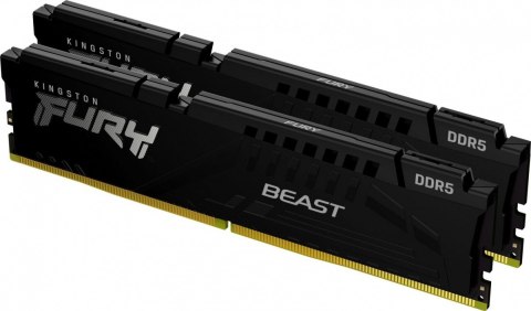 Kingston Pamięć DDR5 Fury Beast 16GB(2* 8GB)/5200 CL40 czarna