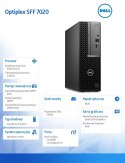 Dell Komputer Optiplex SFF/Core i5-14500/8GB/512GB SSD/Integrated/WLAN + BT/Kb/Mouse/W11Pro