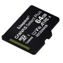 Kingston Karta pamięci microSD 64GB Canvas Select Plus 100MB/s