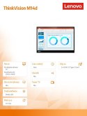 Lenovo Monitor 14.0 ThinkVision M14d WLED LCD 63AAUAT6WL