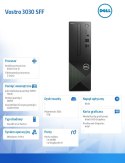 Dell Komputer Vostro 3030 SFF Win11Pro i5-14400/16GB/1TB SSD/Intel UHD 730/WLAN+BT/Kb/Mouse/3YPS