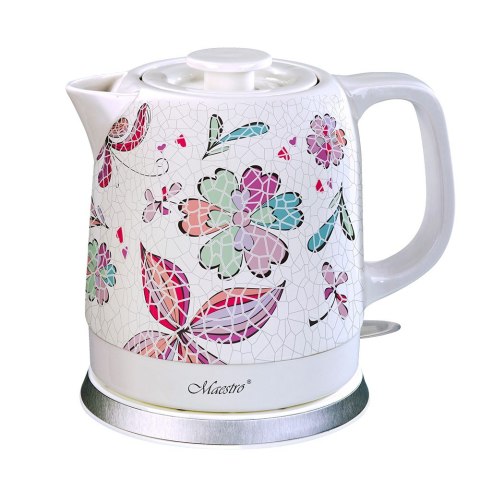 Feel-Maestro Ceramiczny czajnik elektryczny 1,5l 1500W MR-068-FLOWERS