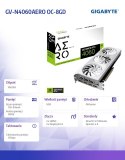 Gigabyte Karta graficzna GeForce RTX 4060 AERO OC 8G GDDR6 128bit 2DP/2HDMI