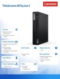 Lenovo Komputer ThinkCentre M75q G5 Tiny 12RQ0014PB W11Pro 8600GE/16GB/512GB/AMD Radeon/3YRS OS