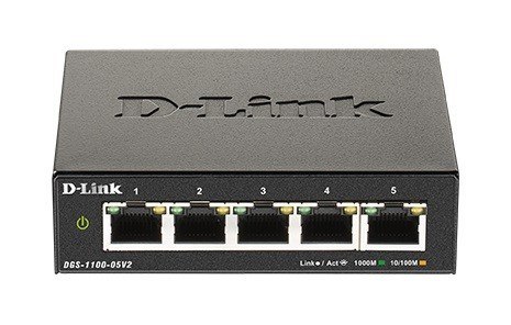 D-Link Przełącznik SMART DGS-1100-05V2 5xGE