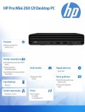 HP Inc. Komputer 260 Mini G9 i5-1335U/512GB/16GB/DVDR/W11P 883X9EA