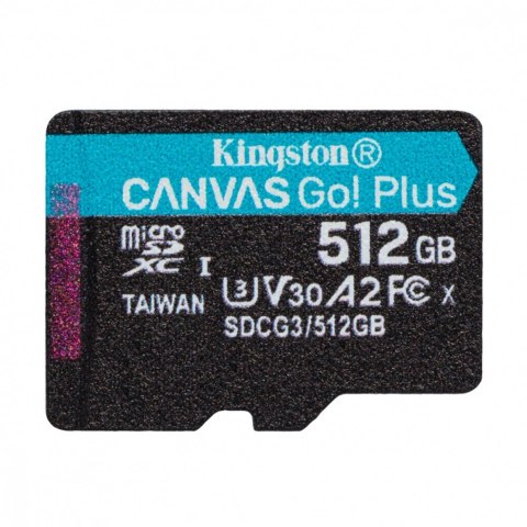 Kingston Karta pamięci microSD 512GB Canvas Go Plus 170/90MB/s