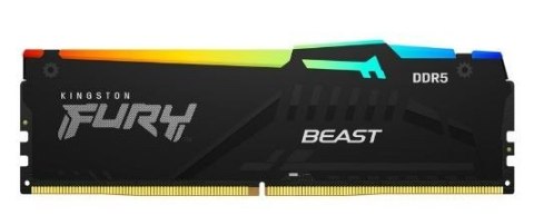 Kingston Pamięć DDR5 Fury Beast RGB 16GB(2* 8GB)/5600 CL36 EXPO czarna