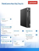 Lenovo Komputer ThinkCentre Neo 50q Tiny G4 12LN0026PB W11Pro i3-1215U/8GB/512GB/INT/3YRS OS