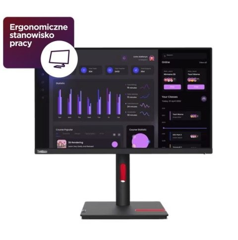 Lenovo Monitor 23.8 ThinkVision T24i-30 63CFMATXEU Lenovo Monitor 23.8 ThinkVision T24i-30 63CFMATXEU
