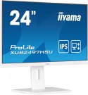 IIYAMA Monitor 24 cale XUB2497HSU-W2 IPS, HDMI, DP, 2x2W, 2xUSB, Pivot, HAS(150mm) /5y/