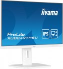 IIYAMA Monitor 24 cale XUB2497HSU-W2 IPS, HDMI, DP, 2x2W, 2xUSB, Pivot, HAS(150mm) /5y/