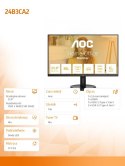 AOC Monitor 24B3CA2 23.8 cala IPS 100Hz HDMI USB-C