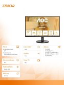 AOC Monitor 27B3CA2 27 cali IPS 100Hz HDMI DP USB-C