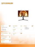 AOC Monitor Q27G3XMN 27 cali VA 180Hz HDMI DP Pivot