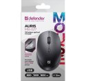 Defender Mysz bezprzewodowa silent click AURIS MB-027 800/1200/1600 DPI czarna