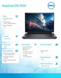 Dell Notebook Inspiron G16 7630 Win11Pro i9-13900HX/32GB/1TB SSD/16.0 QHD+/GeForce RTX 4070/Cam & Mic/WLAN + BT/Backlit Kb/6 Cell/3Y 