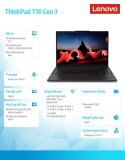 Lenovo Notebook ThinkPad T16 G3 21MN008CPB W11Pro Ultra 5 125U/16GB/512GGB/INT/16.0 WUXGA/Black/3YRS Premier Support + CO2 Offset