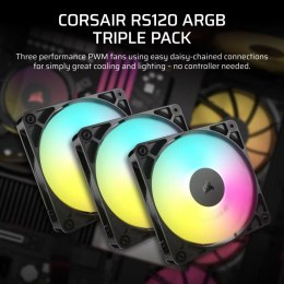 Corsair Wentylator RS120 ARGB 120mm Fan Triple Pack