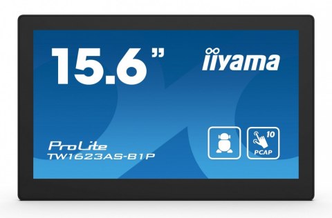 IIYAMA Monitor 16 cali TW1623AS-B1P,10P.DOT.IPS,ANDROID13,WIFI,24/7,RJ45, HDMI,3xUSB