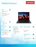 Lenovo Notebook ThinkPad T16 G3 21MN007XPB W11Pro Ultra 5 125U/16GB/512GB/INT/16.0 WUXGA/Black/3YRS Premier Support + CO2 Offset