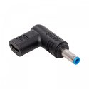 AKYGA Adapter PIN HP Wtyczka do zasilacza uniwersalnego AK-ND-C09 USB-C / 4.5 X 3.0 MM PIN HP