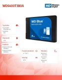 Western Digital Dysk SSD Blue 4TB SA510 2,5 cala WDS400T3B0A