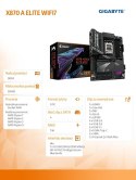 Gigabyte Płyta główna X870 A ELITE WIFI7 AM5 4DDR5 HDMI/USB-C ATX