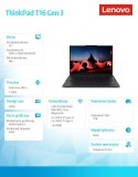 Lenovo Notebook ThinkPad T16 G3 21MN0059PB W11Pro Ultra 7 155U/32GB/1TB/INT/16.0 WUXGA/Black/3YRS Premier Support + CO2 Offset