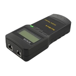 Qoltec Tester okablowania LAN | RJ45 | RJ12 | BNC