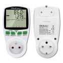 Qoltec Watomierz Licznik zużycia energii PM0627 z historią pomiaru | 3680W | 16A | LCD