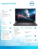 Dell Notebook Inspiron G15 5530 i5-13450HX/16GB/512GB SSD/15.6 FHD 120Hz/GeForce RTX 3050/Cam & Mic/WLAN + BT/Backlit Kb/3 Cell/W11P